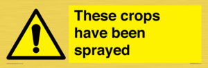 These crops have been sprayed